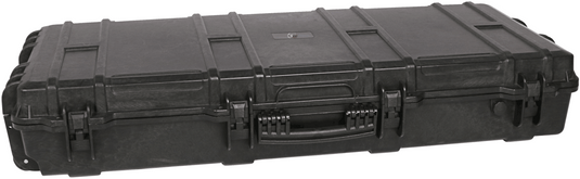 large protective rifle case with multiple handles and latches 