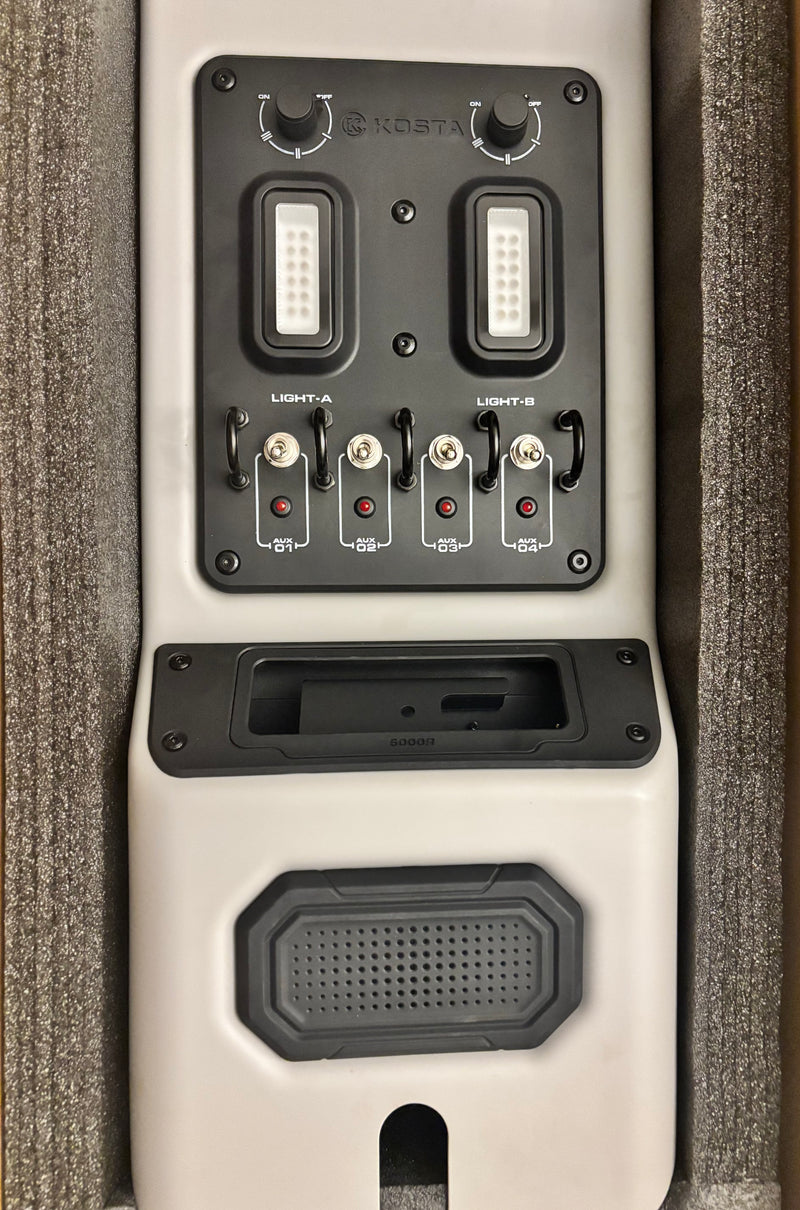 Load image into Gallery viewer, fieldx-land-cruiser-roof-console-storage-and-control-switches-kosta
