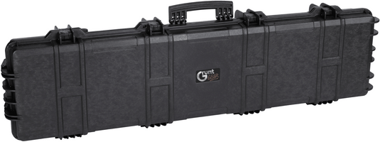 Single rifle case with handles, wheels and locks 