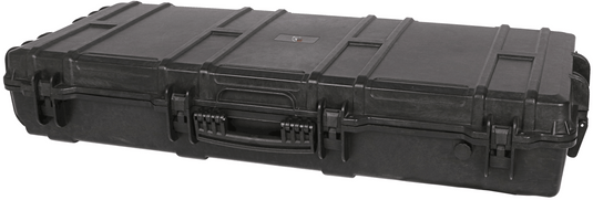 large protective rifle case with multiple handles and latches 