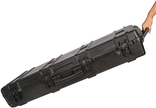 Black protective case with a handle